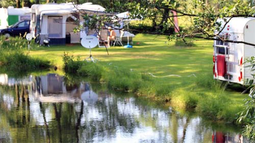 Auf dem Campingplatz am Flussfreibad  in Bad Kötzting